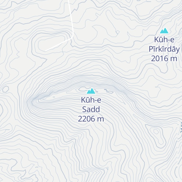 Map of Kūh-e Sadd