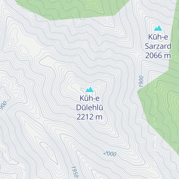 Map of Kūh-e Dūlehlū