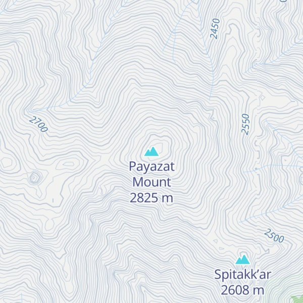Map of Payazat Mount