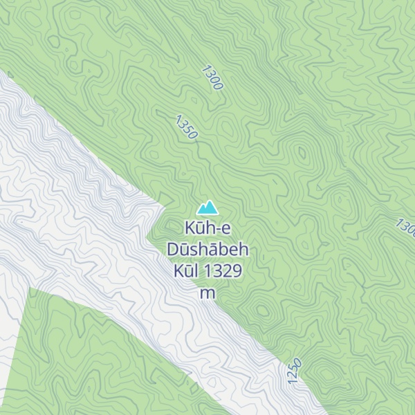Map of Kūh-e Dūshābeh Kūl