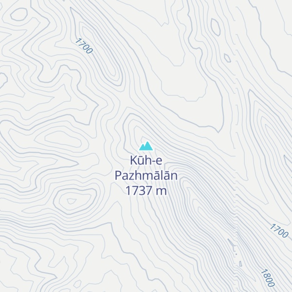 Map of Kūh-e Pazhmālān