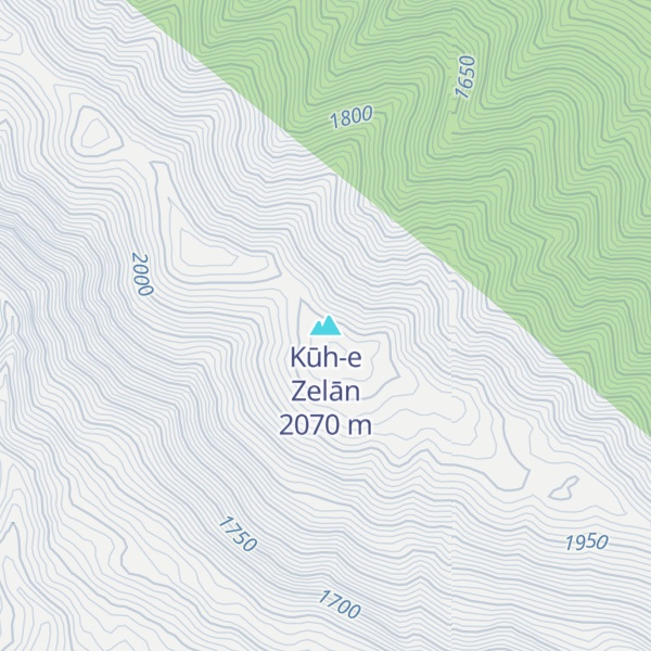 Map of Kūh-e Zelān