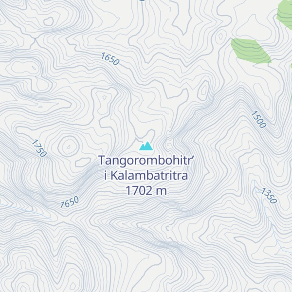 Map of Tangorombohitr’ i Kalambatritra