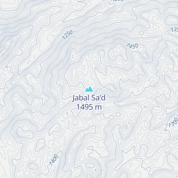 Map of Jabal Sa‘d