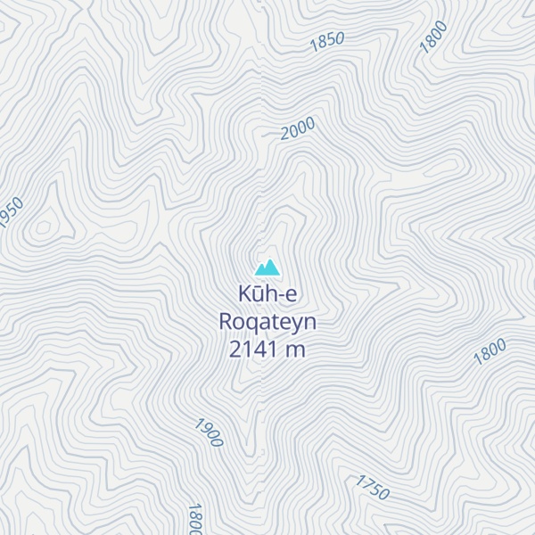 Map of Kūh-e Roqateyn