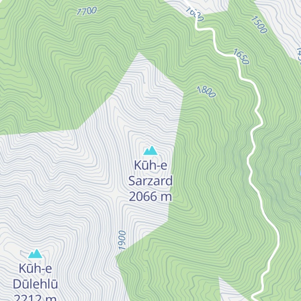 Map of Kūh-e Sarzard