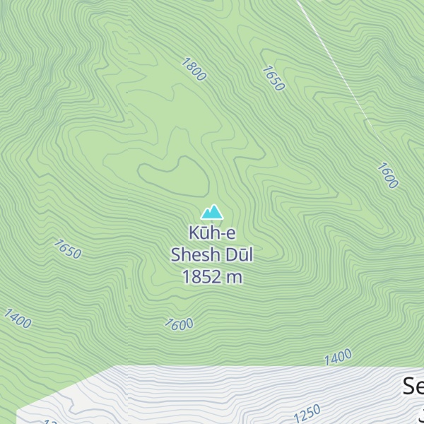 Map of Kūh-e Shesh Dūl