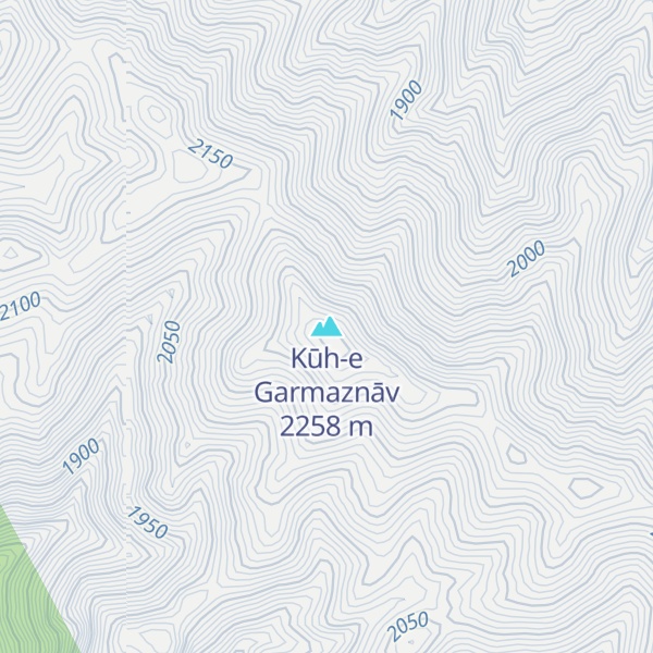 Map of Kūh-e Garmaznāv