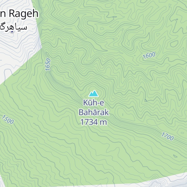 Map of Kūh-e Bahārak