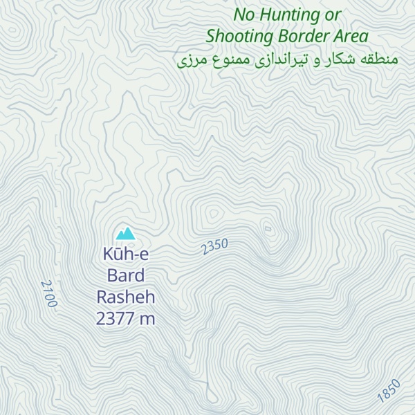 Map of Kūh-e Bārānān