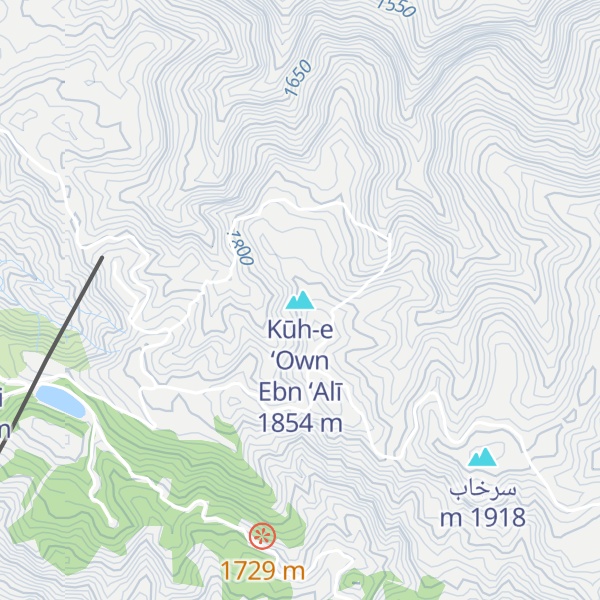 Map of Kūh-e ‘Own Ebn ‘Alī