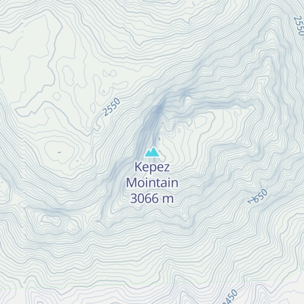 Map of Kepez Mointain