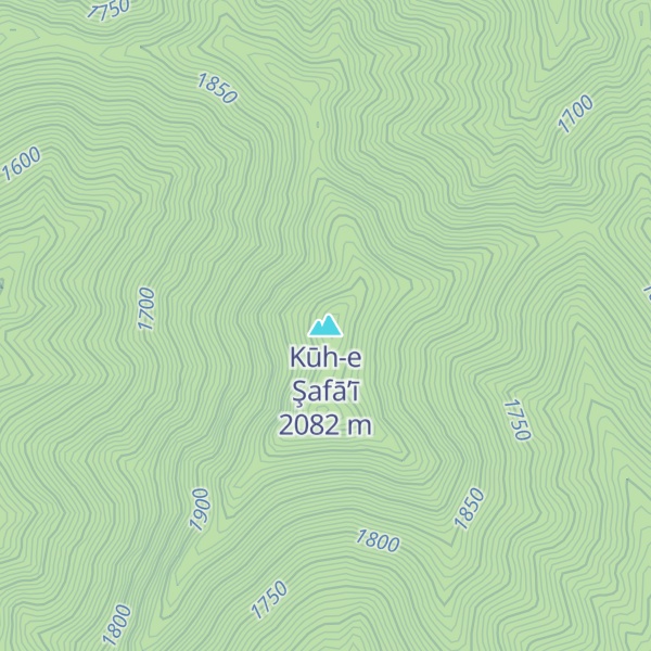 Map of Kūh-e Şafā’ī
