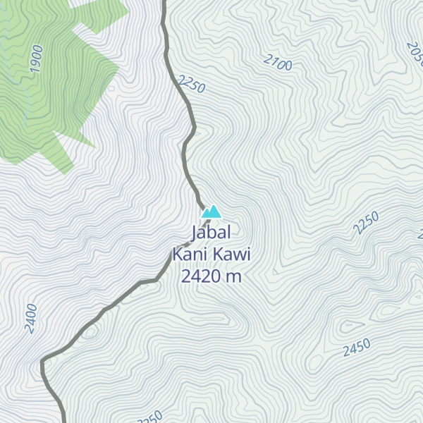 Map of Jabal Kani Kawi