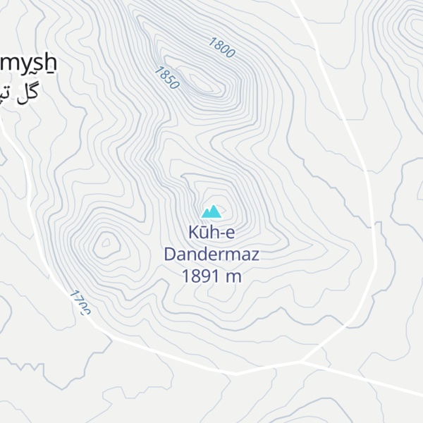 Map of Kūh-e Dandermaz