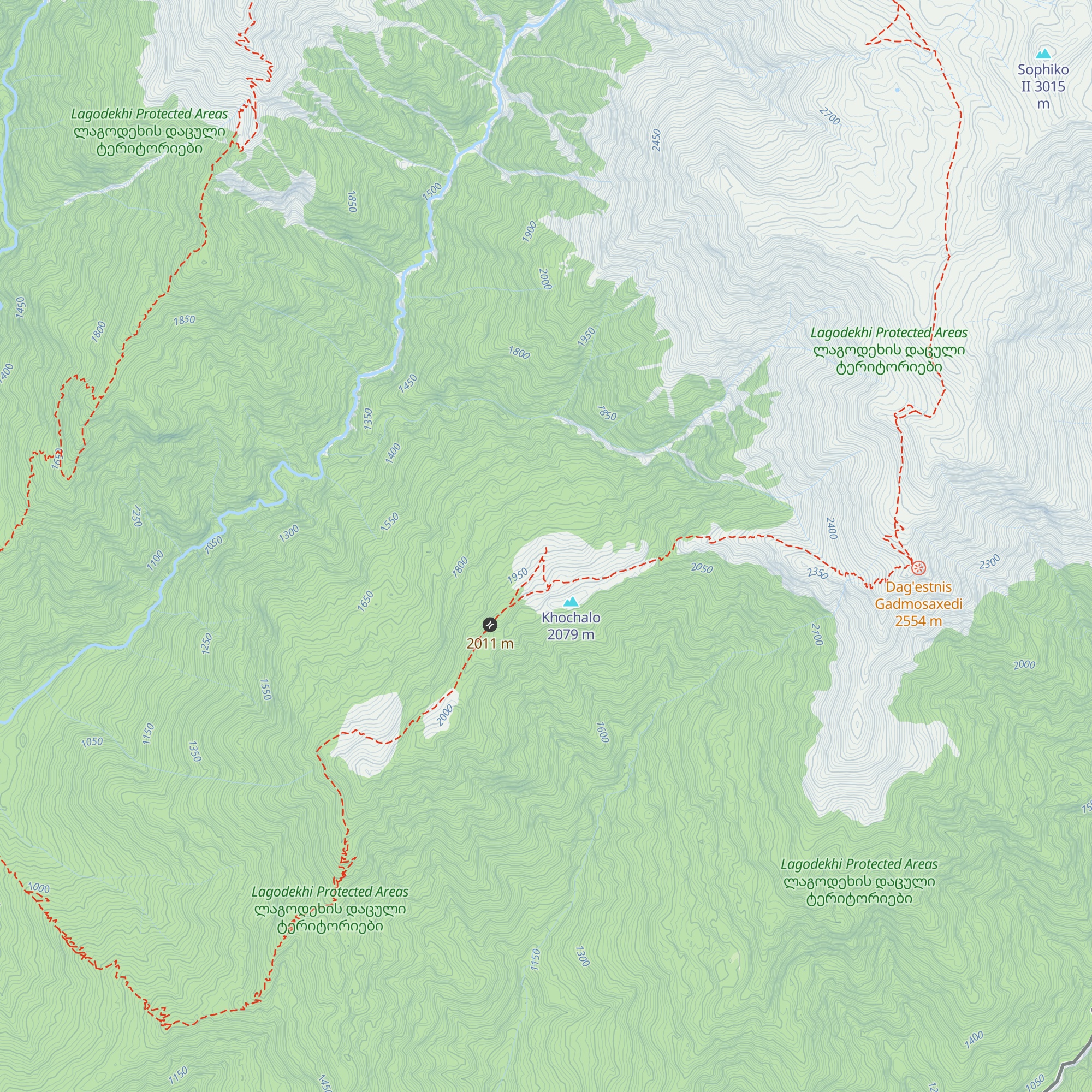 Meteo Tourist Shelter map