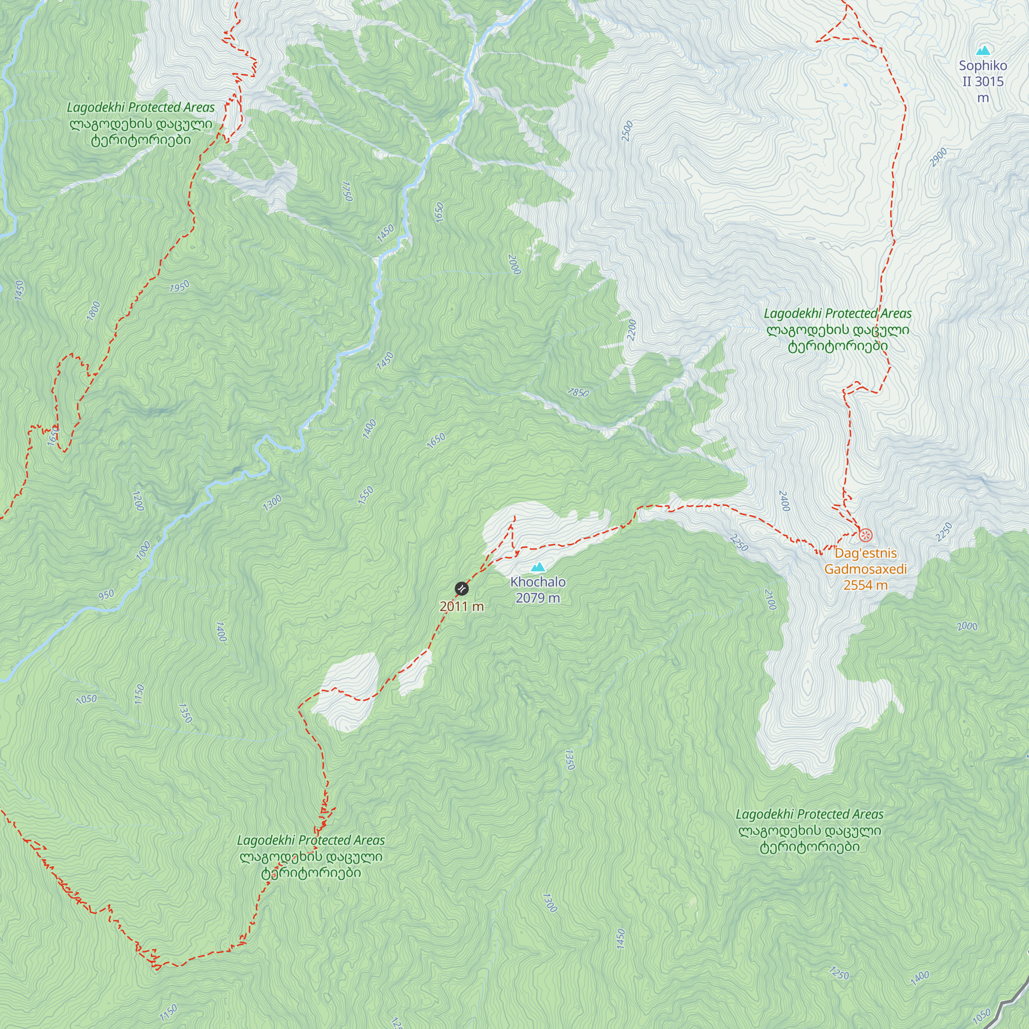 Meteo Tourist Shelter map
