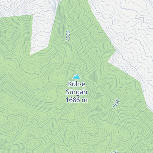Map of Kūh-e Sūrgah