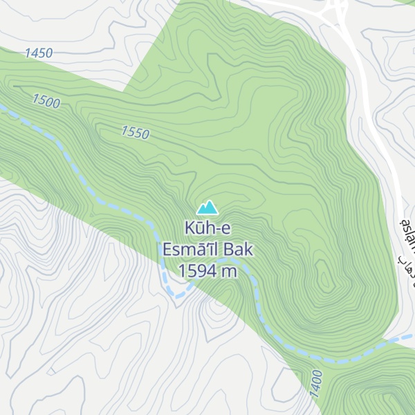 Map of Kūh-e Esmā‘īl Bak