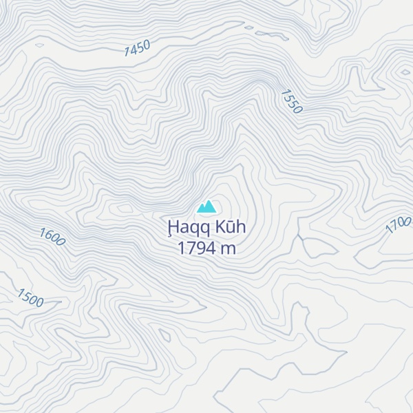 Map of Ḩaqq Kūh