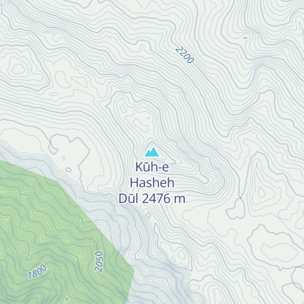 Map of Kūh-e Hasheh Dūl