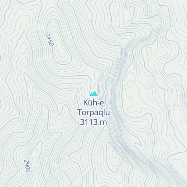 Map of Kūh-e Torpāqlū