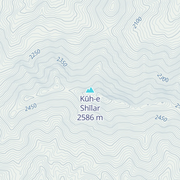 Map of Kūh-e Shīlar