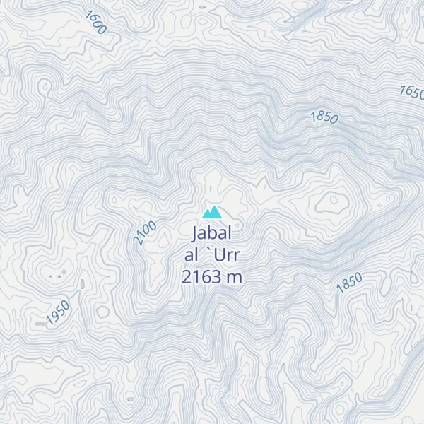 Map of Jabal al `Urr