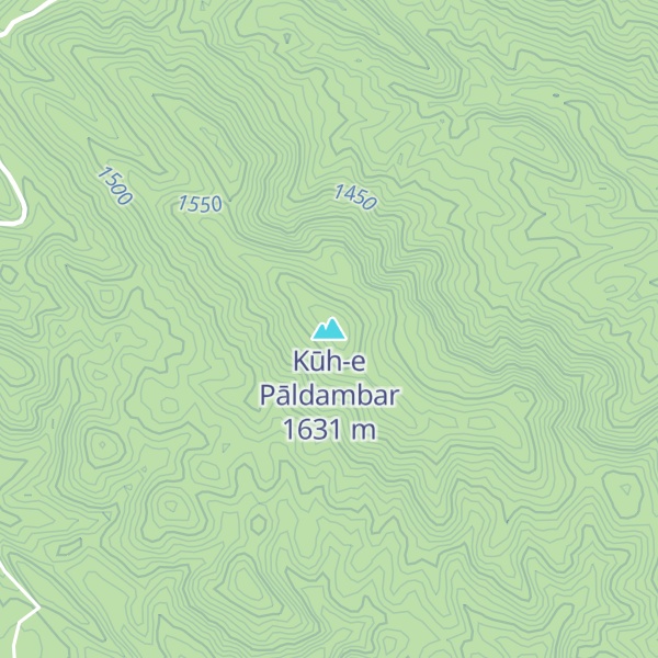 Map of Kūh-e Pāldambar
