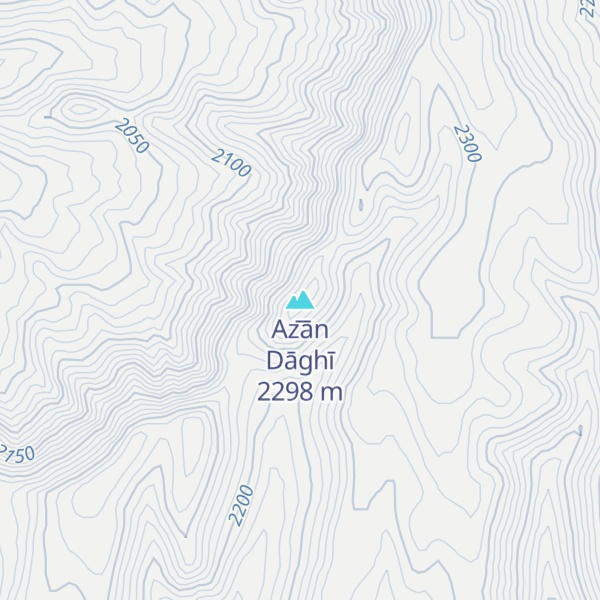 Map of Az̄ān Dāghī