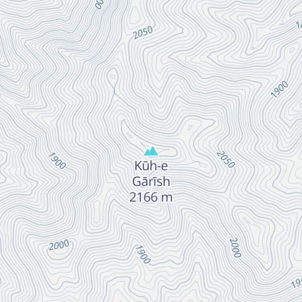 Map of Kūh-e Gārīsh