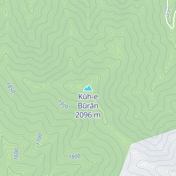 Map of Kūh-e Būrān