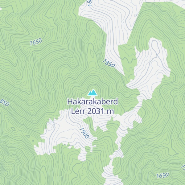 Map of Hakarakaberd Lerr