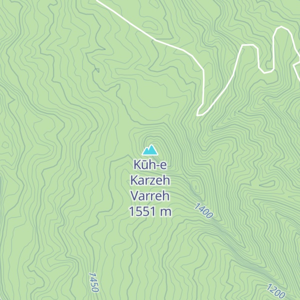 Map of Kūh-e Karzeh Varreh