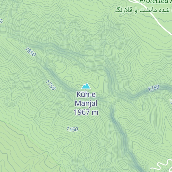 Map of Kūh-e Manjal