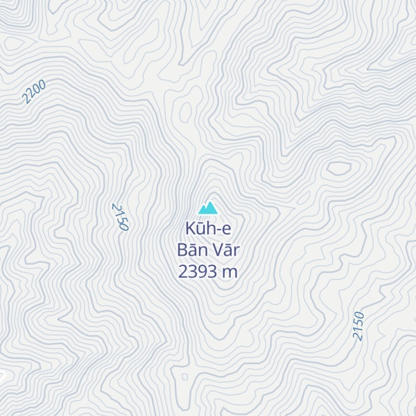 Map of Kūh-e Bān Vār