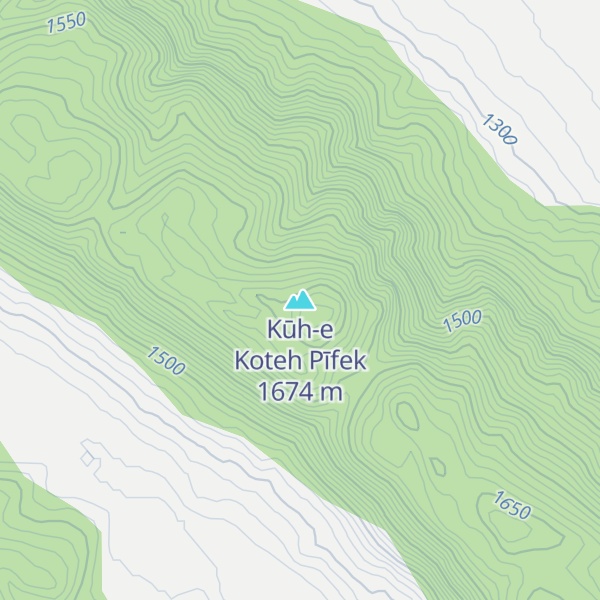 Map of Kūh-e Koteh Pīfek