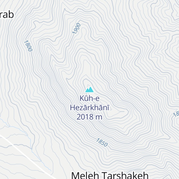 Map of Kūh-e Hezārkhānī