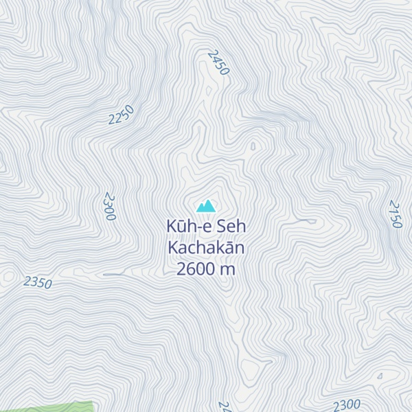 Map of Kūh-e Seh Kachakān