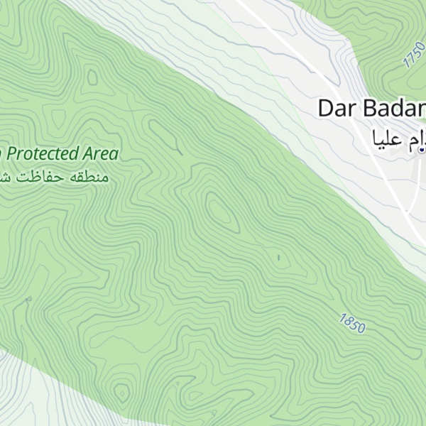 Map of Kūh-e Dārbādām