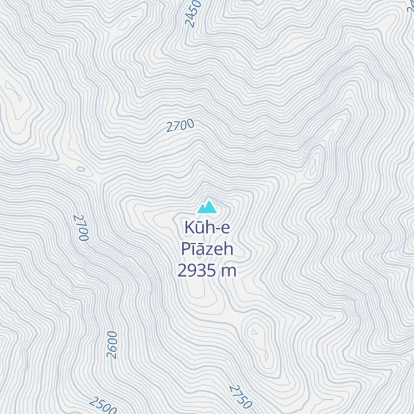 Map of Kūh-e Pīāzeh