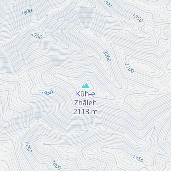 Map of Kūh-e Zhāleh