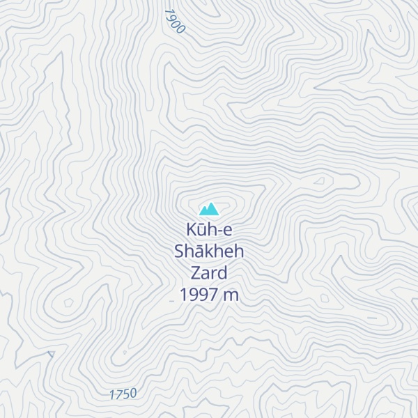 Map of Kūh-e Shākheh Zard