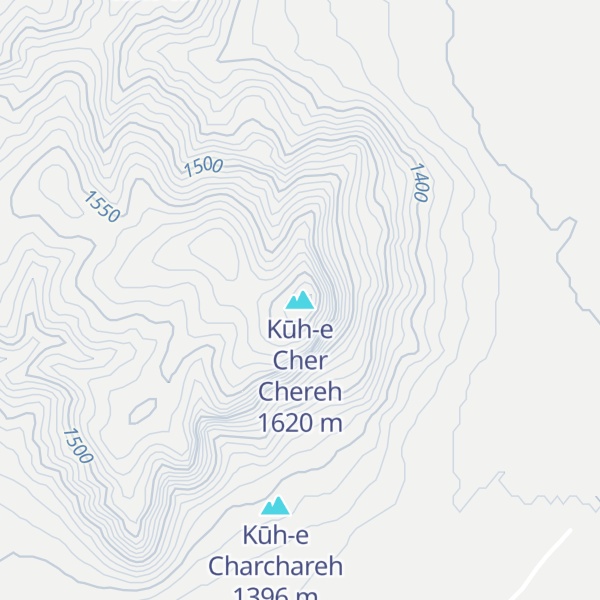 Map of Kūh-e Cher Chereh