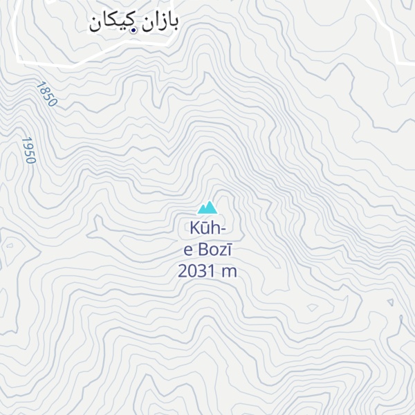 Map of Kūh-e Bozī