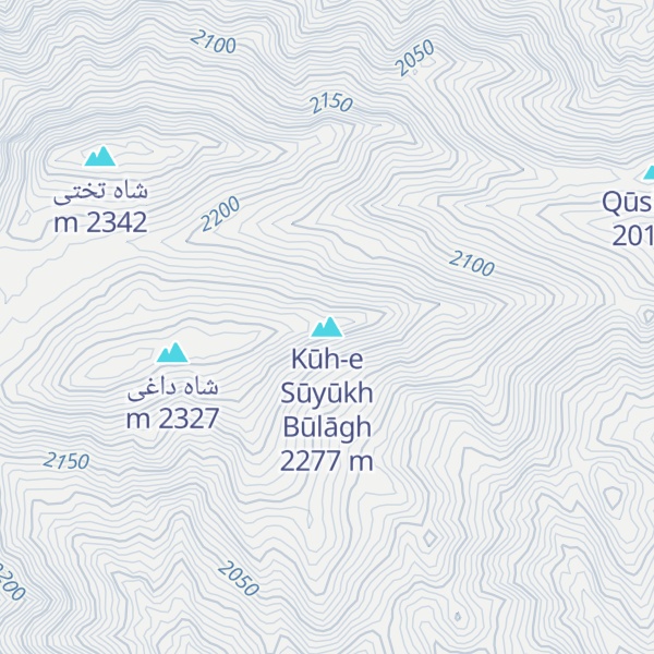 Map of Kūh-e Sūyūkh Būlāgh