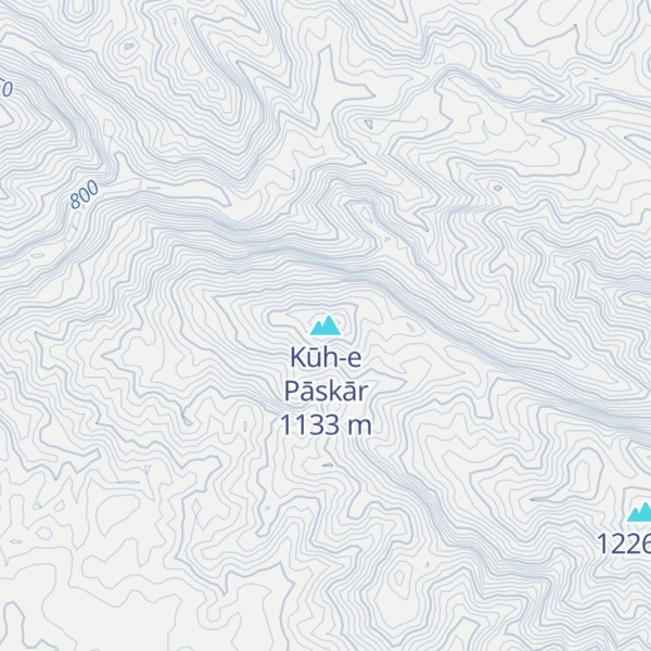 Map of Kūh-e Pāskār