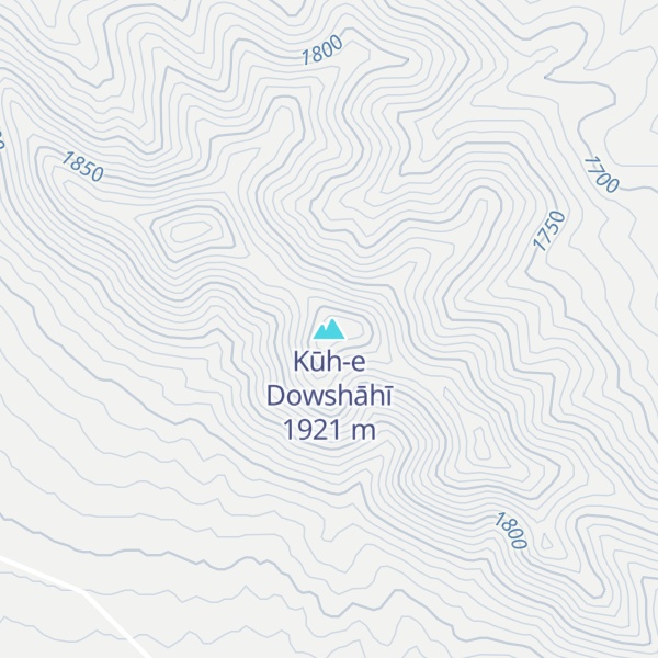 Map of Kūh-e Dowshāhī