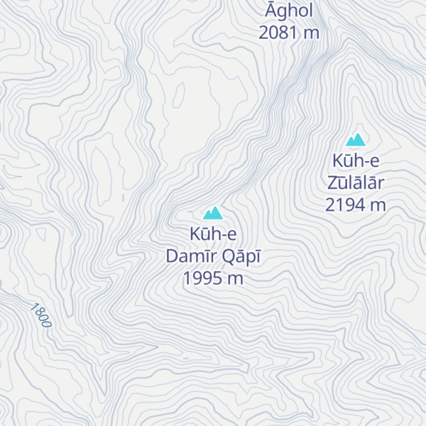 Map of Kūh-e Damīr Qāpī
