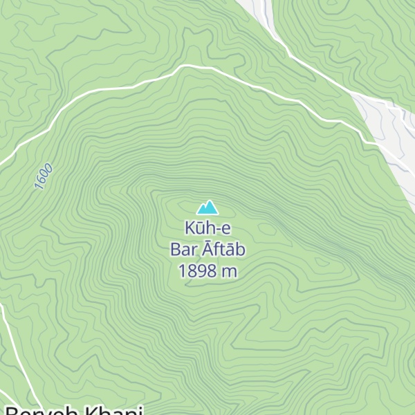 Map of Kūh-e Bar Āftāb
